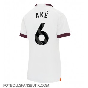 Manchester City Nathan Ake #6 Replika Bortatröja Damer 2023-24 Kortärmad